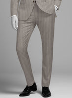 Napolean Como Bar Brown Wool Suit - StudioSuits
