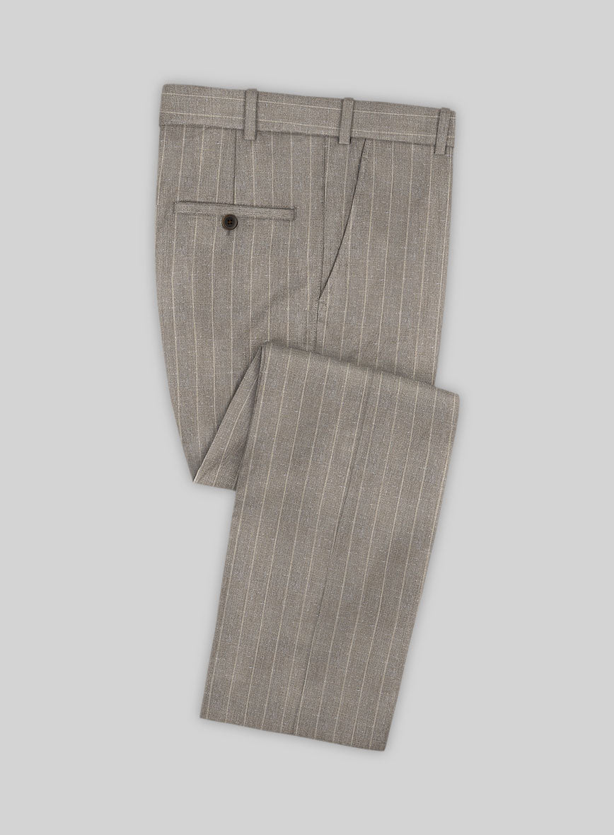 Napolean Como Bar Brown Wool Suit - StudioSuits