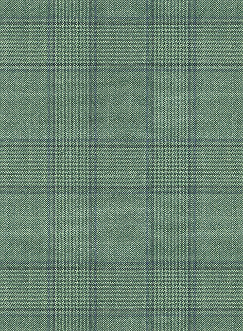 Napolean Corro Green Wool Pants - StudioSuits