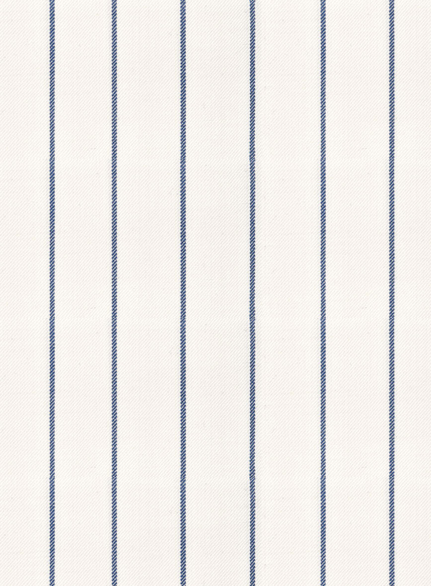 Napolean Dario Stripe Ivory Wool Jacket - StudioSuits