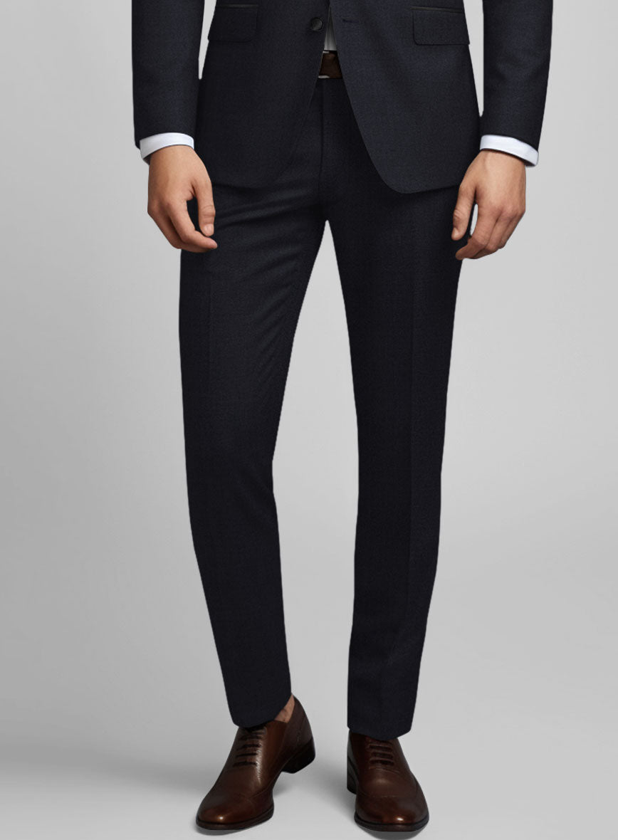 Napolean Dark Blue Wool Tuxedo Suit - StudioSuits