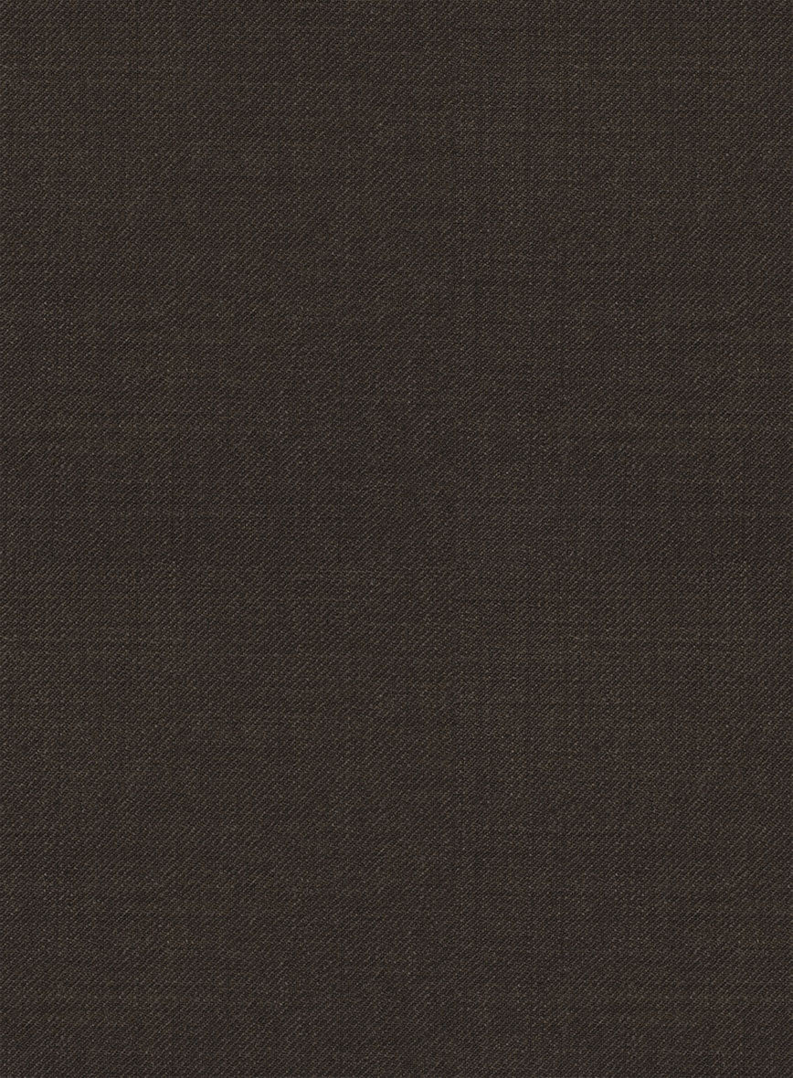 Napolean Dark Brown Wool Tuxedo Suit - StudioSuits