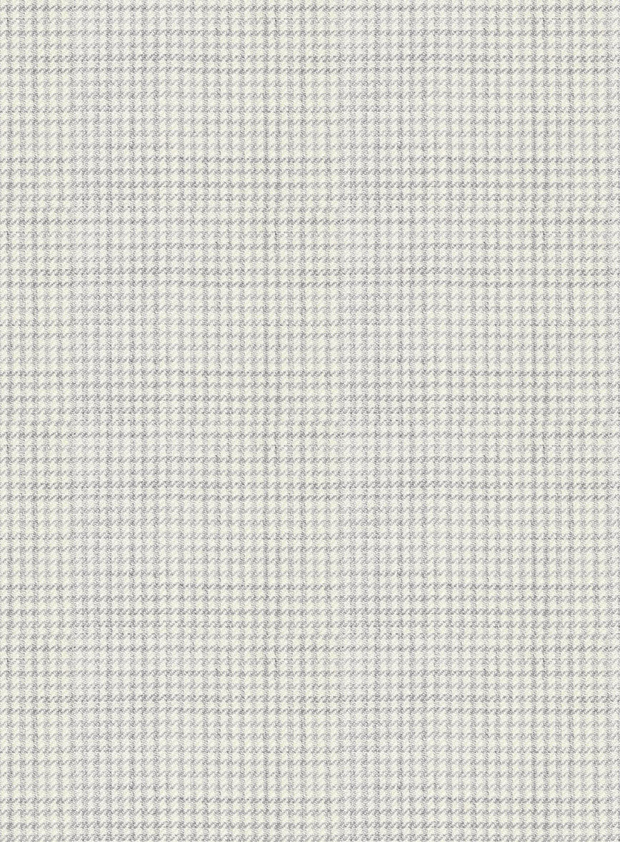 Napolean Delviro Mini Houndstooth Gray Wool Jacket - StudioSuits