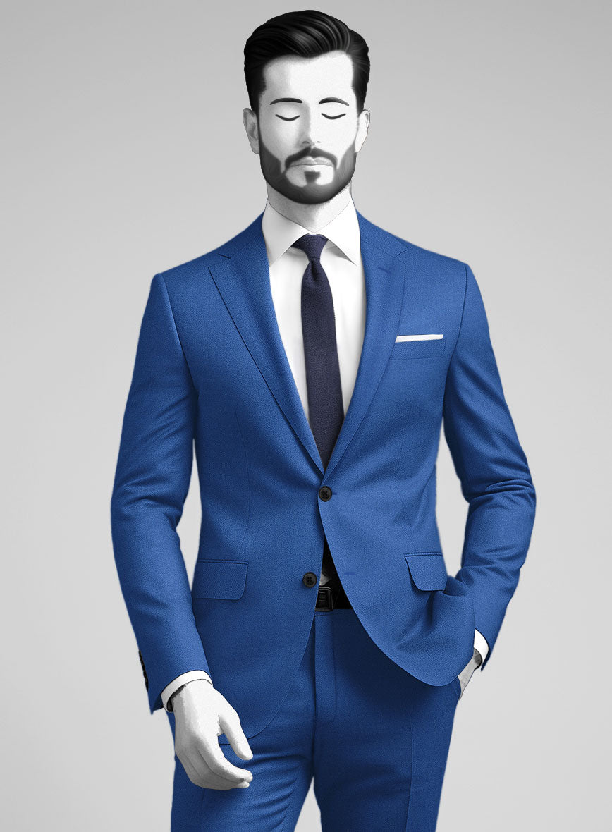 Napolean Dodger Blue Wool Jacket - StudioSuits