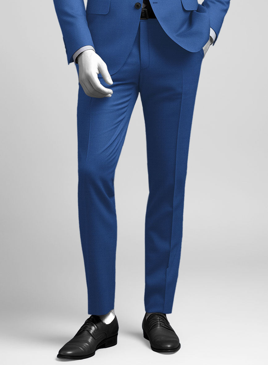 Napolean Dodger Blue Wool Pants - StudioSuits