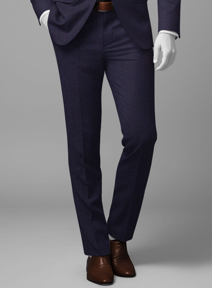 Napolean Eggplant Wool Pants - StudioSuits
