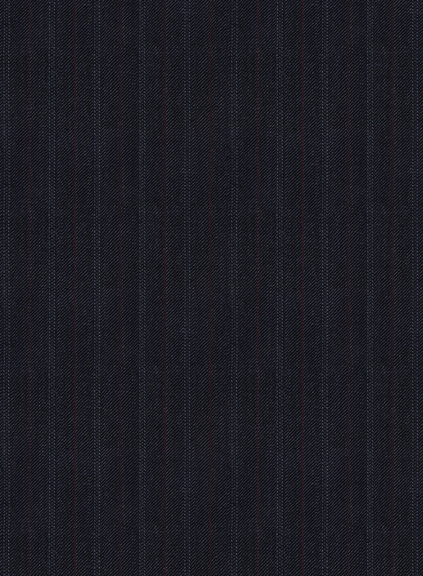 Napolean Elias Stripe Navy Wool Suit - StudioSuits