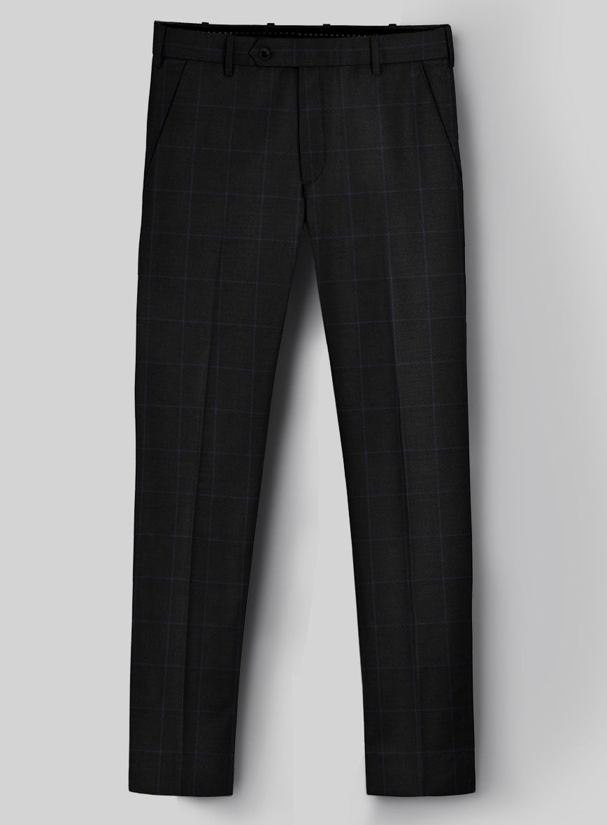 Napolean Fissa Black Wool Pants - StudioSuits