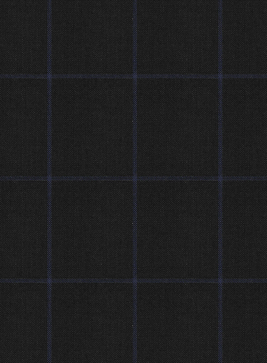 Napolean Fissa Black Wool Suit - StudioSuits