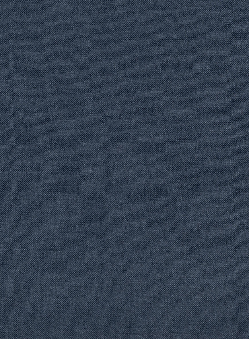 Napolean Flat Blue Wool Tuxedo Jacket - StudioSuits