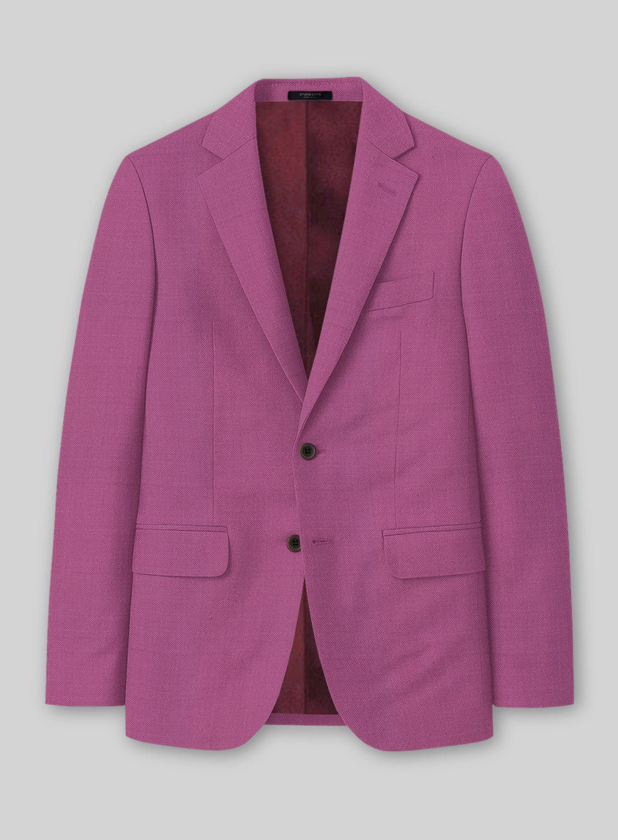 Napolean Fuchsia Pink Wool Jacket - StudioSuits