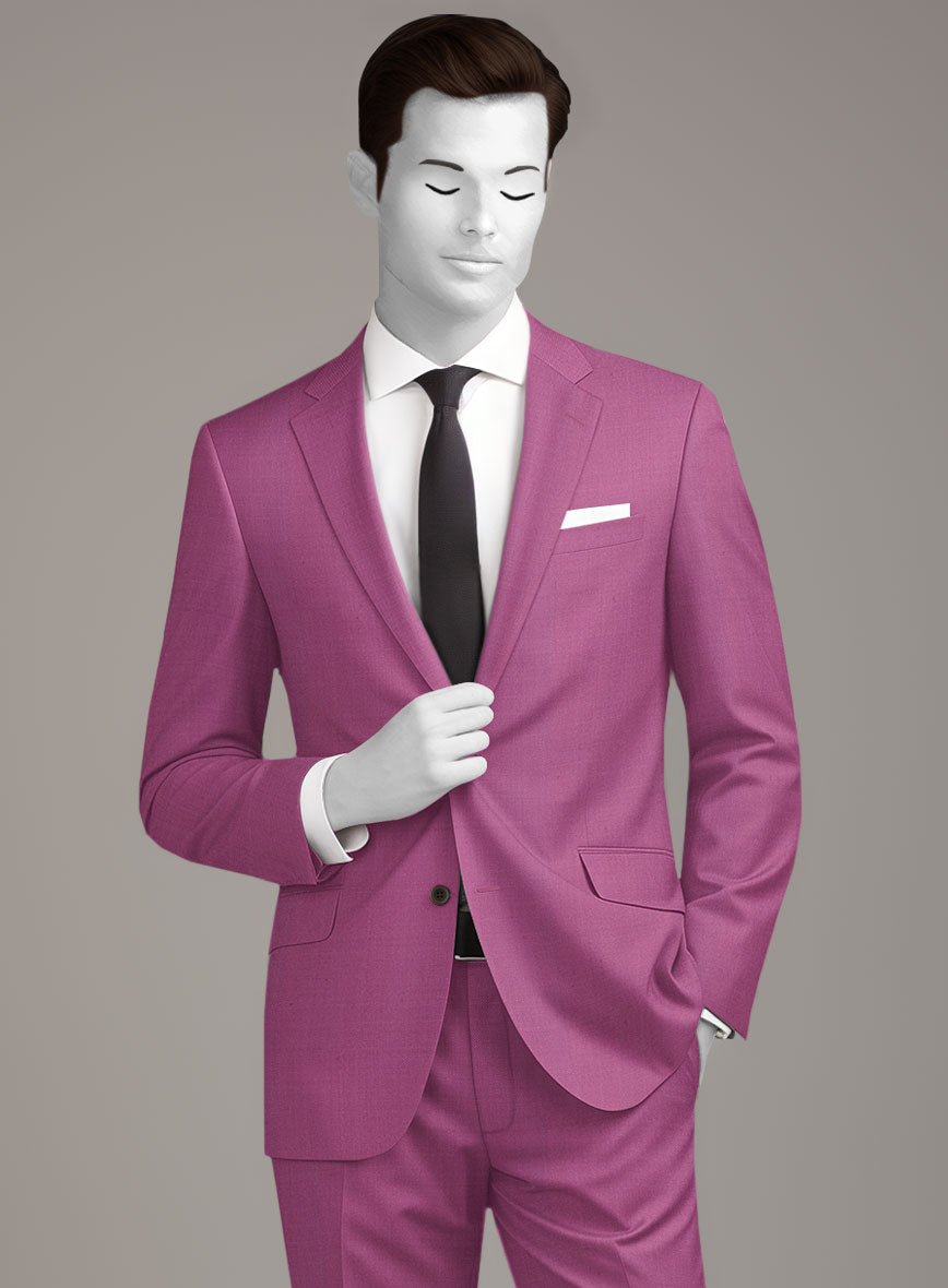 Napolean Fuchsia Pink Wool Jacket - StudioSuits