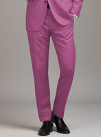 Napolean Fuchsia Pink Wool Pants - StudioSuits