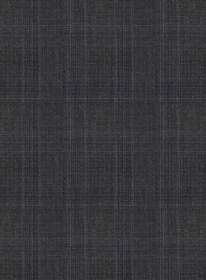 Napolean Gatsby's Charcoal Glen Wool Pants - StudioSuits
