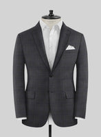 Napolean Gatsby's Charcoal Glen Wool Suit - StudioSuits