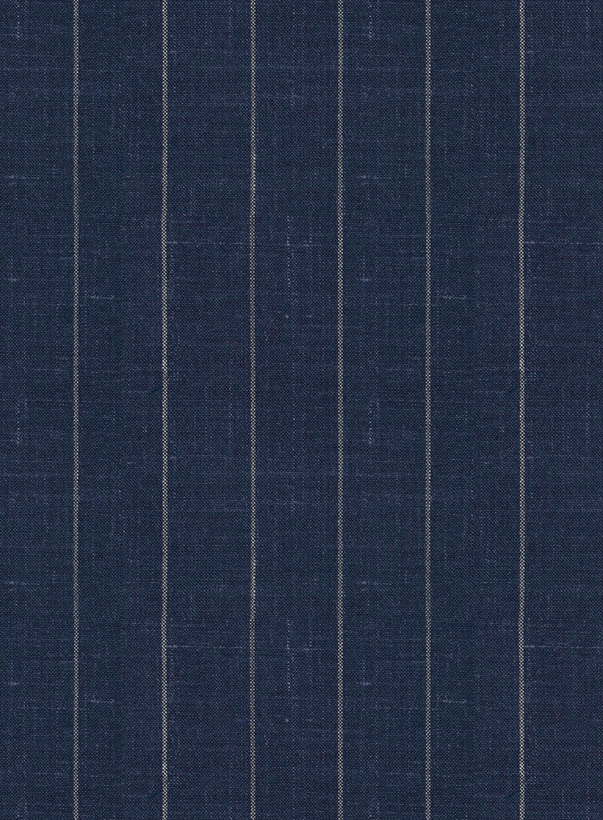 Napolean Genova Stripe Blue Wool Jacket - StudioSuits