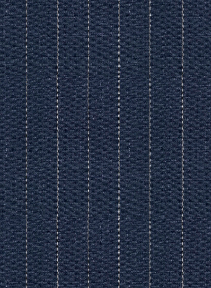 Napolean Genova Stripe Blue Wool Suit - StudioSuits