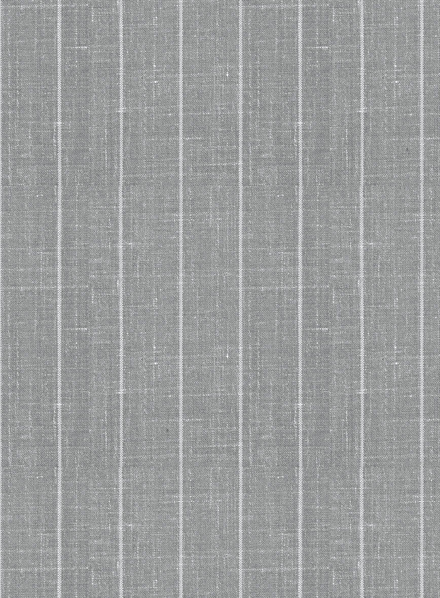 Napolean Genova Stripe Gray Wool Suit - StudioSuits