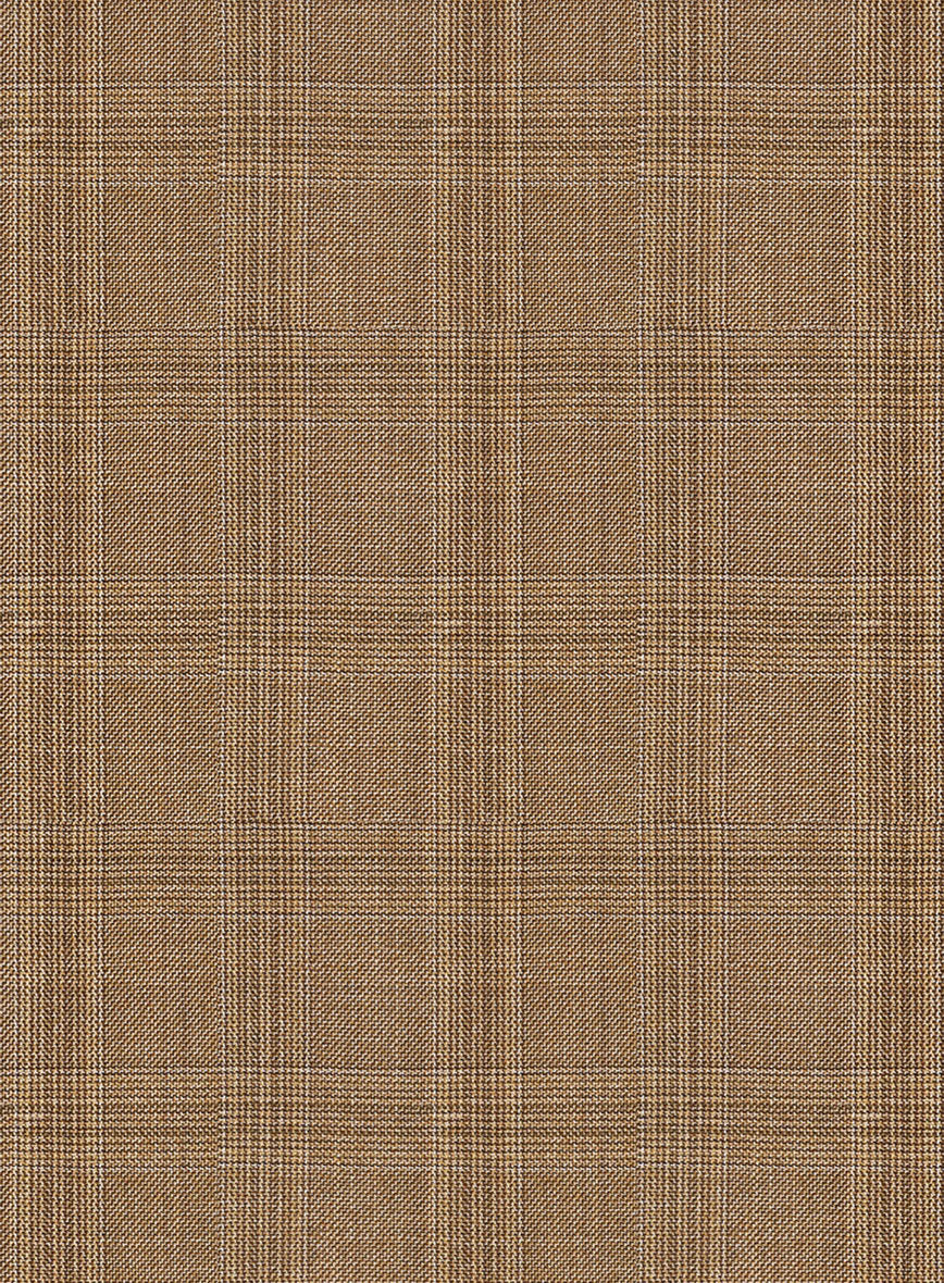 Napolean Gisde Glen Brown Wool Suit - StudioSuits