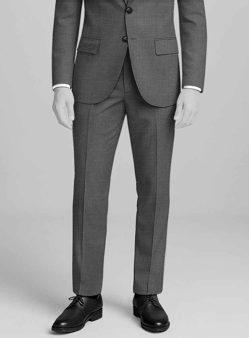 Napolean Gray Birdseye Wool Suit - StudioSuits