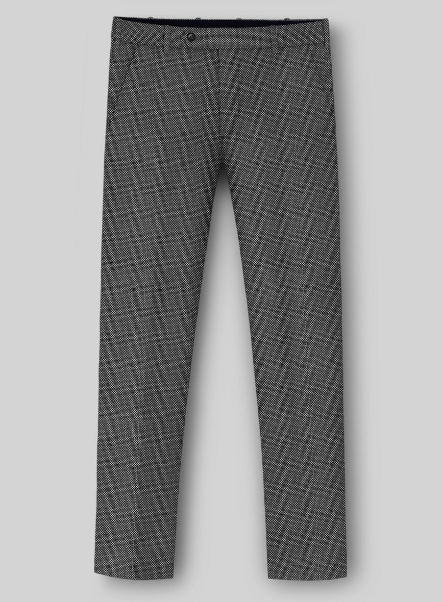 Napolean Gray Birdseye Wool Pants