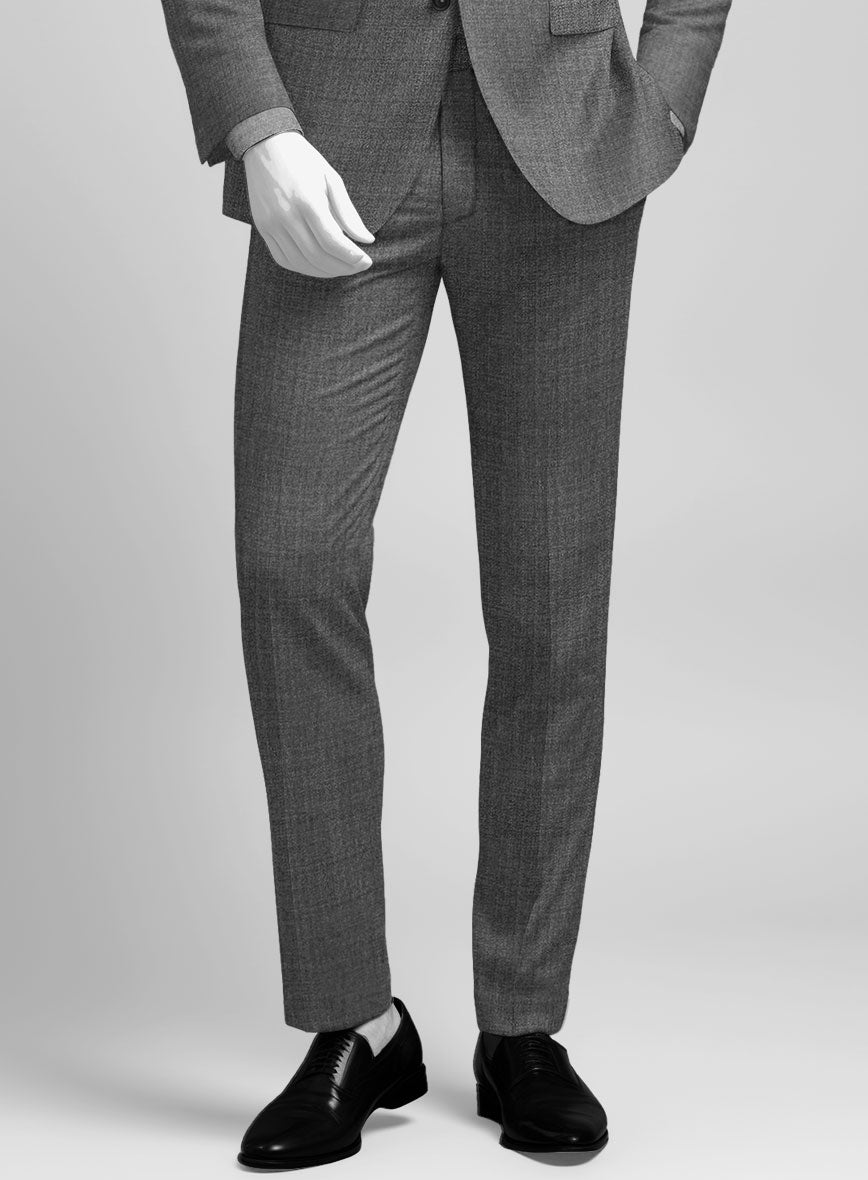 Napolean Gray Wool Pants - StudioSuits