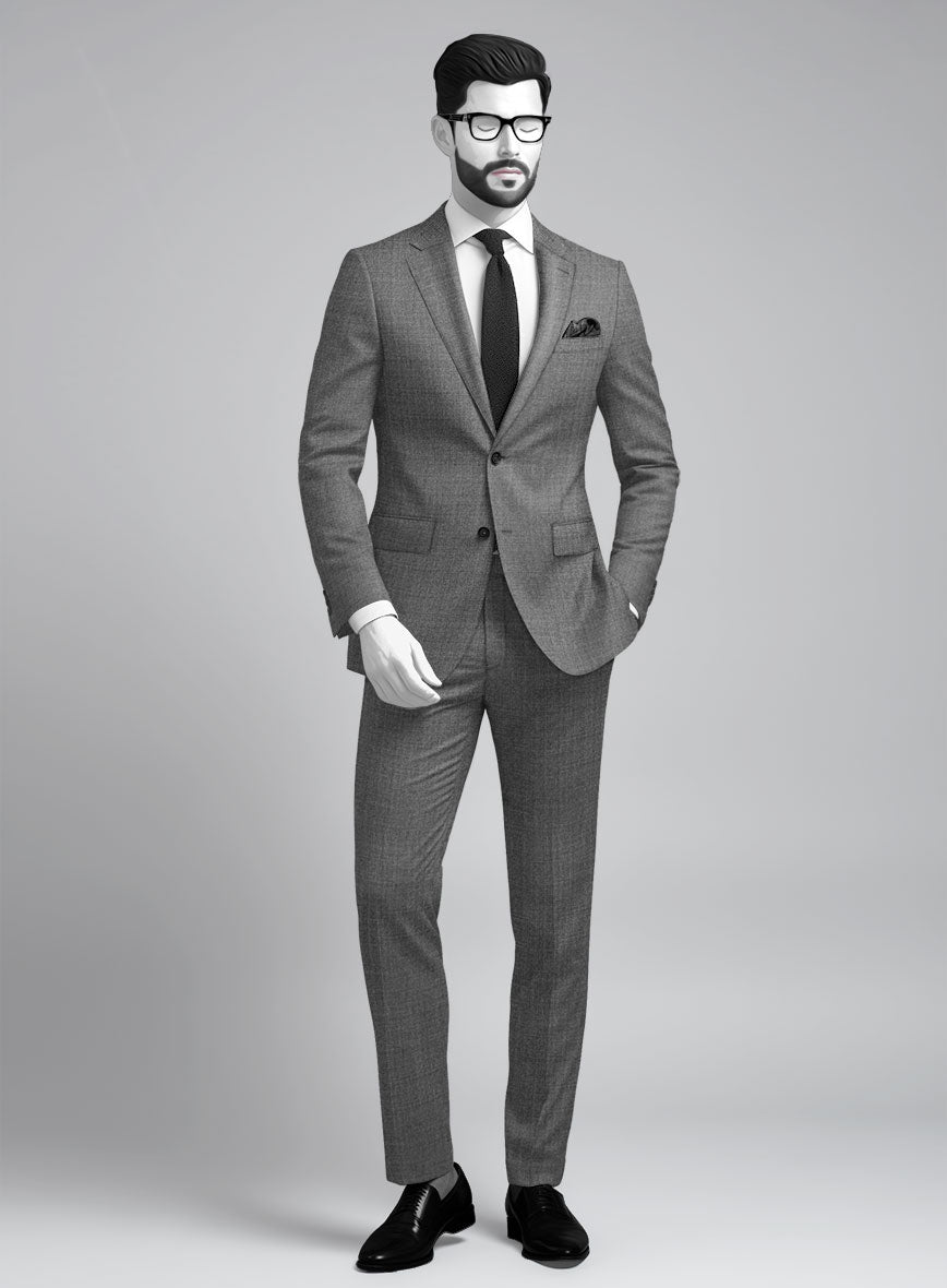 Napolean Gray Wool Suit - StudioSuits