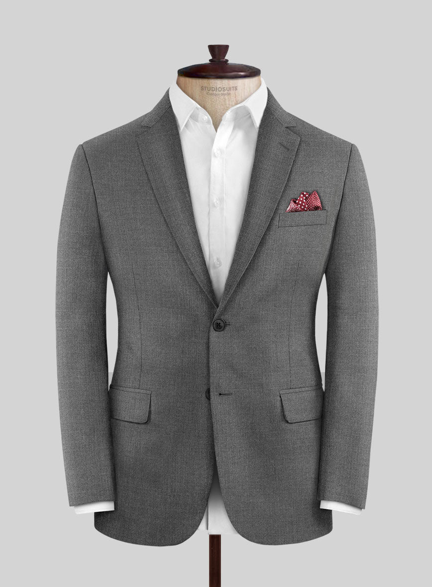 Napolean Gray Wool Suit - StudioSuits