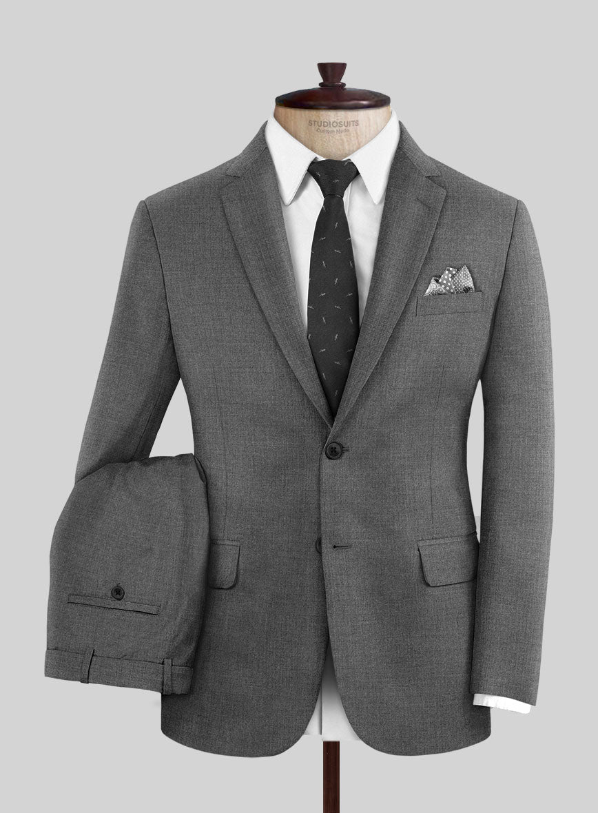 Napolean Gray Wool Suit - StudioSuits