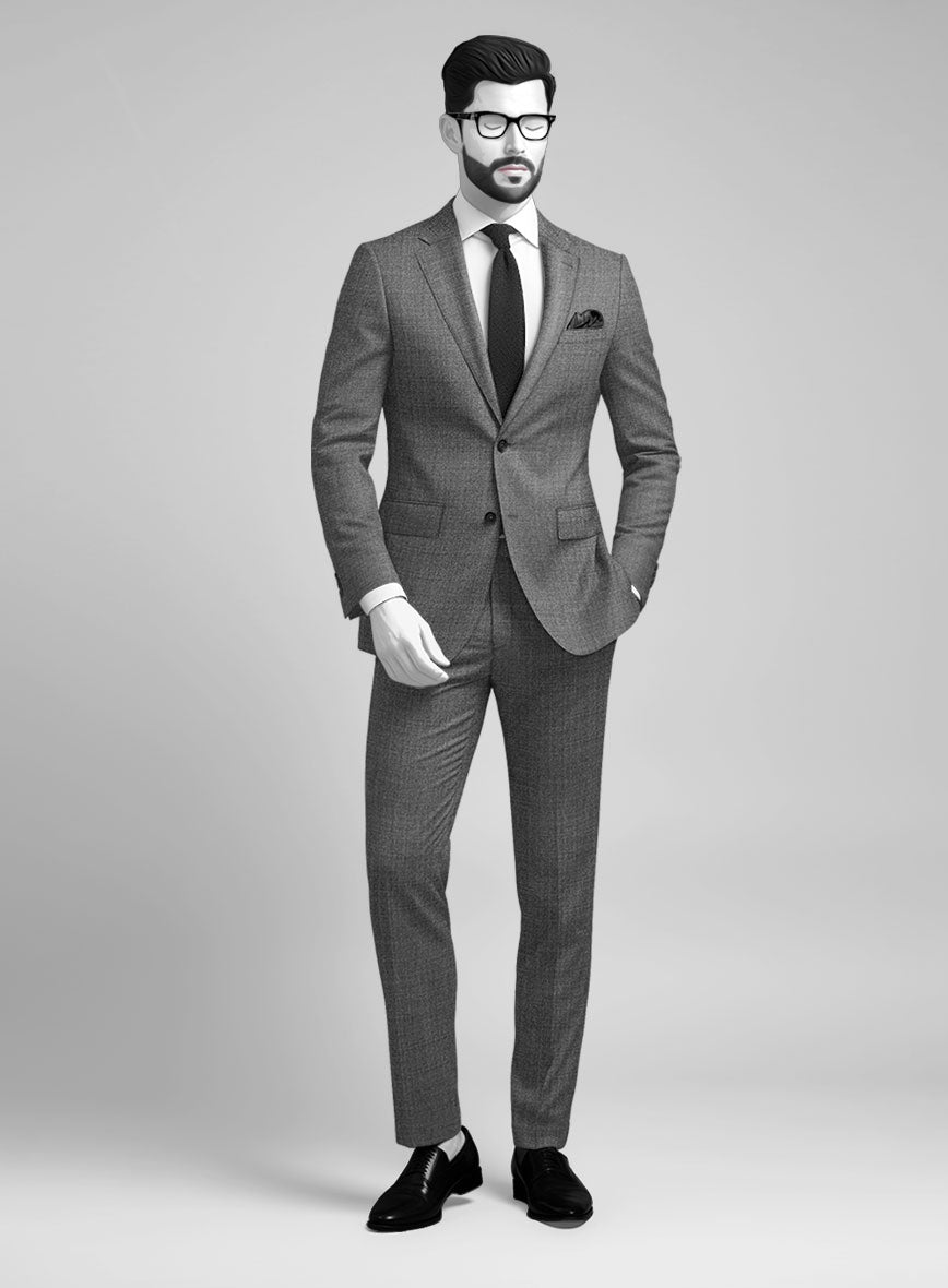 Napolean Gray Wool Suit - StudioSuits