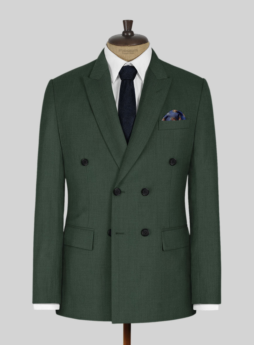 Napolean Green Wool Suit - StudioSuits