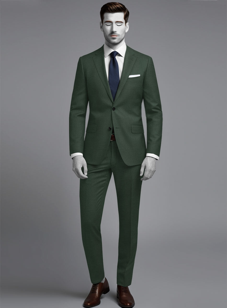 Napolean Green Wool Suit – StudioSuits