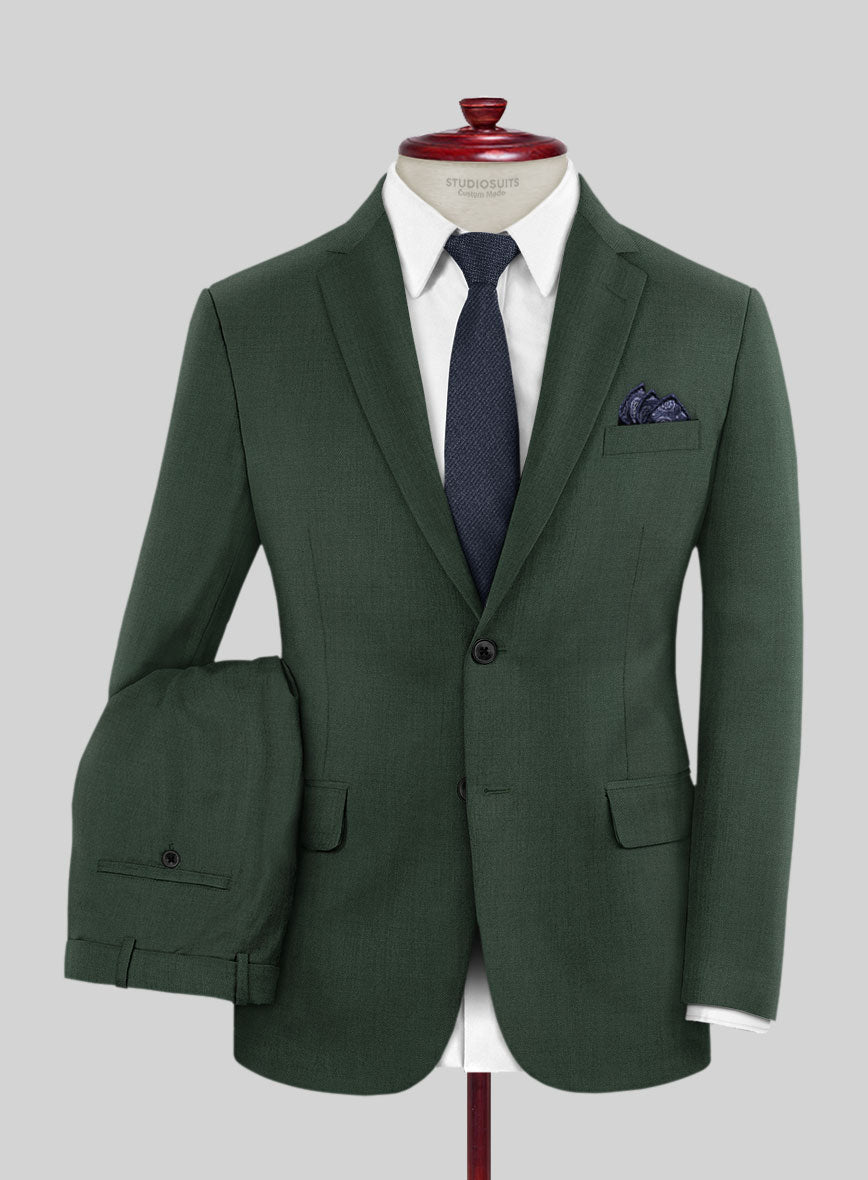 Napolean Green Wool Suit - StudioSuits