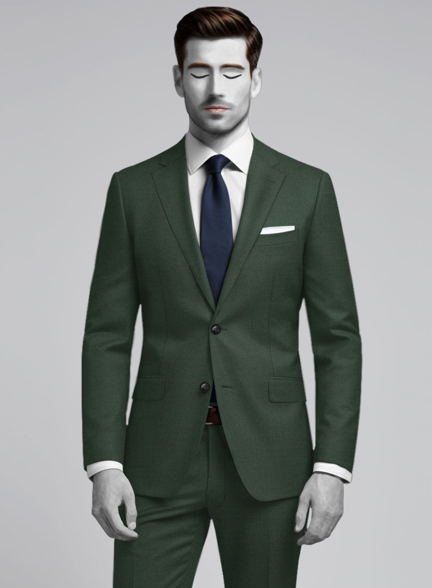 Napolean Green Wool Suit - StudioSuits