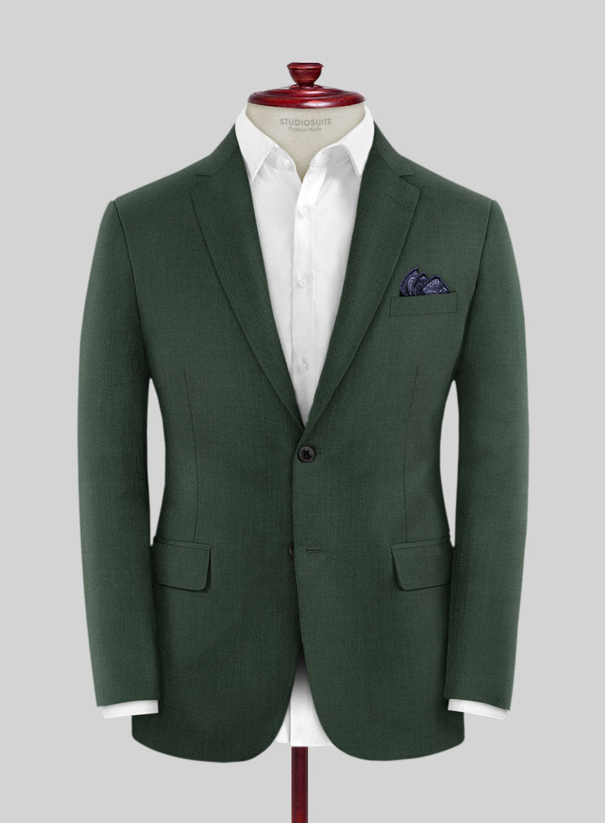 Napolean Green Wool Suit - StudioSuits