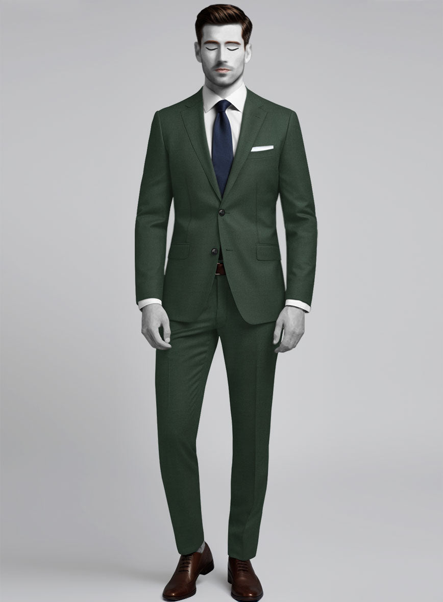 Napolean Green Wool Suit - StudioSuits