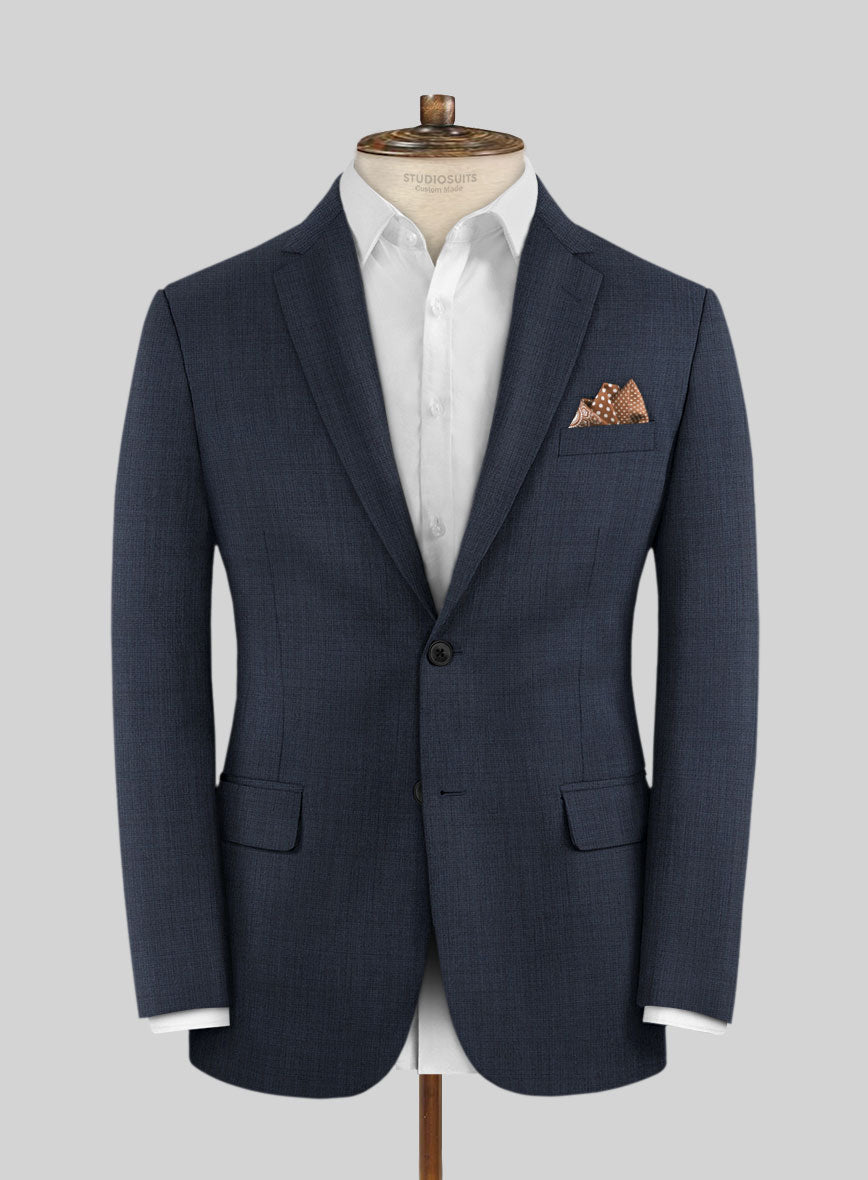 Napolean Highball Blue Wool Jacket - StudioSuits