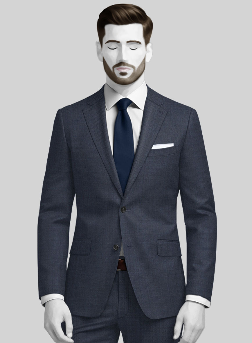 Napolean Highball Blue Wool Jacket - StudioSuits