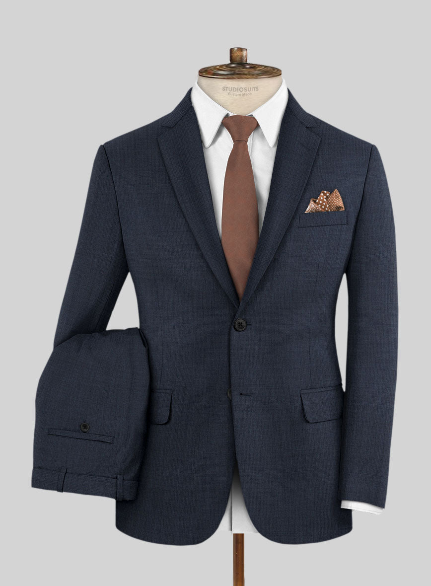 Napolean Highball Blue Wool Suit - StudioSuits