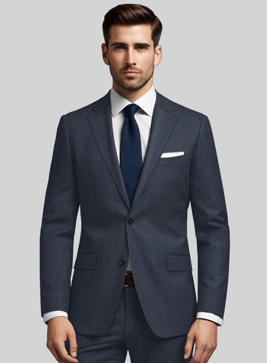 Napolean Highball Blue Wool Jacket - StudioSuits