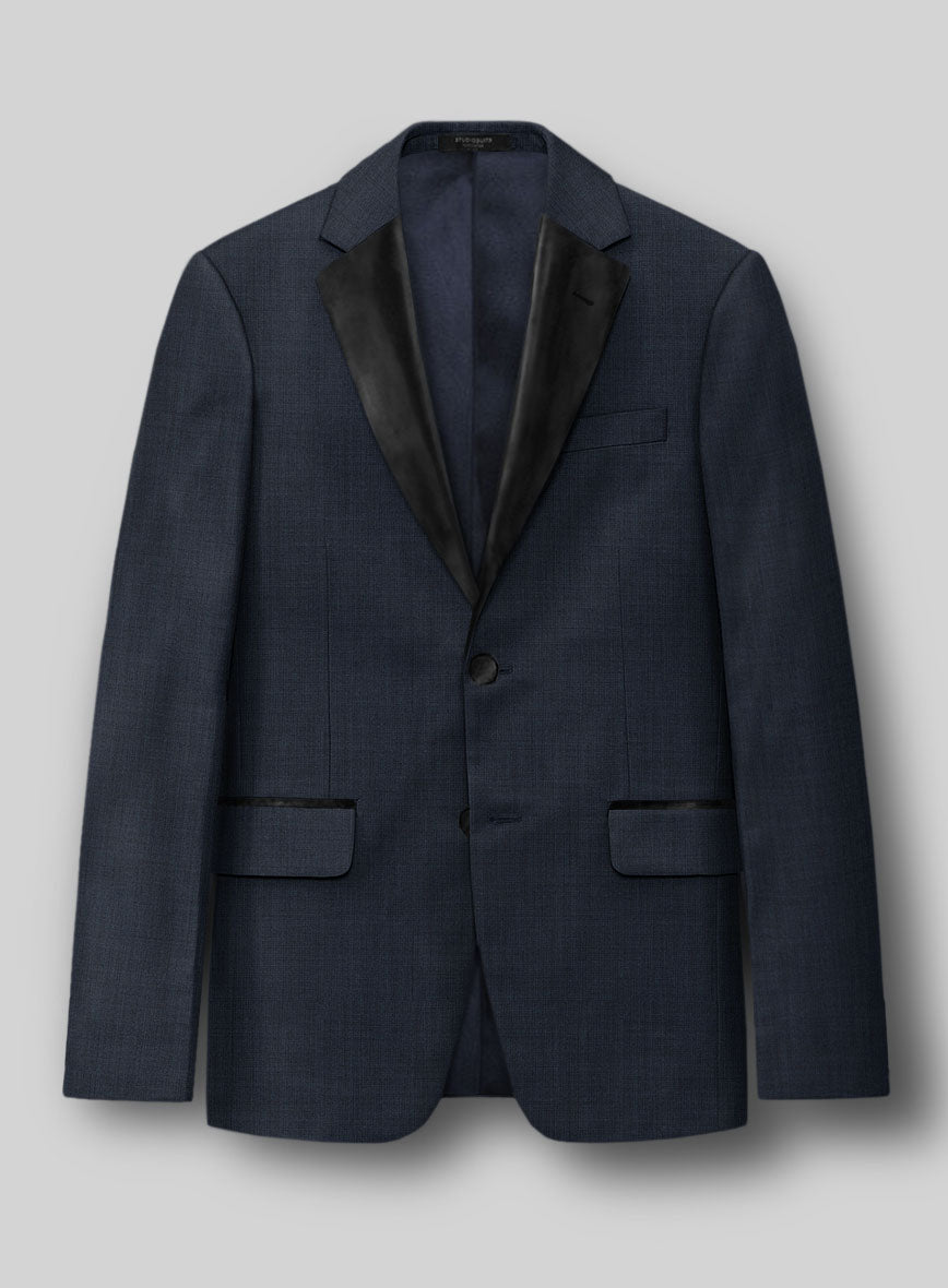 Napolean Highball Blue Wool Tuxedo Suit - StudioSuits