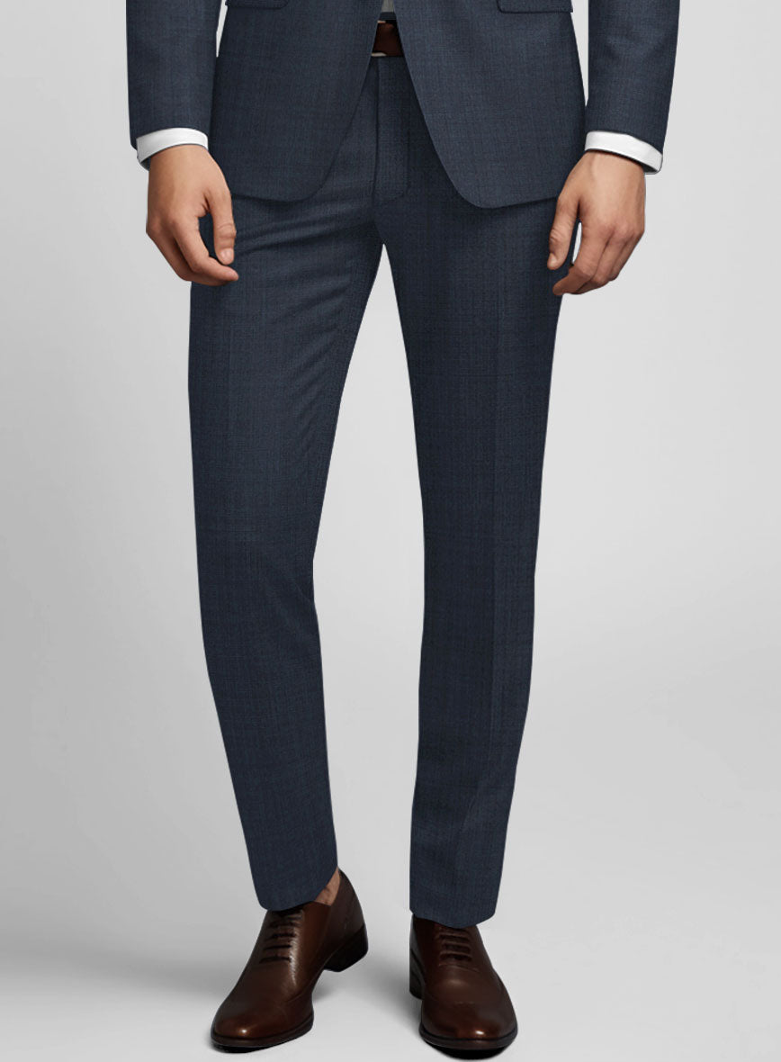 Napolean Highball Blue Wool Tuxedo Suit - StudioSuits