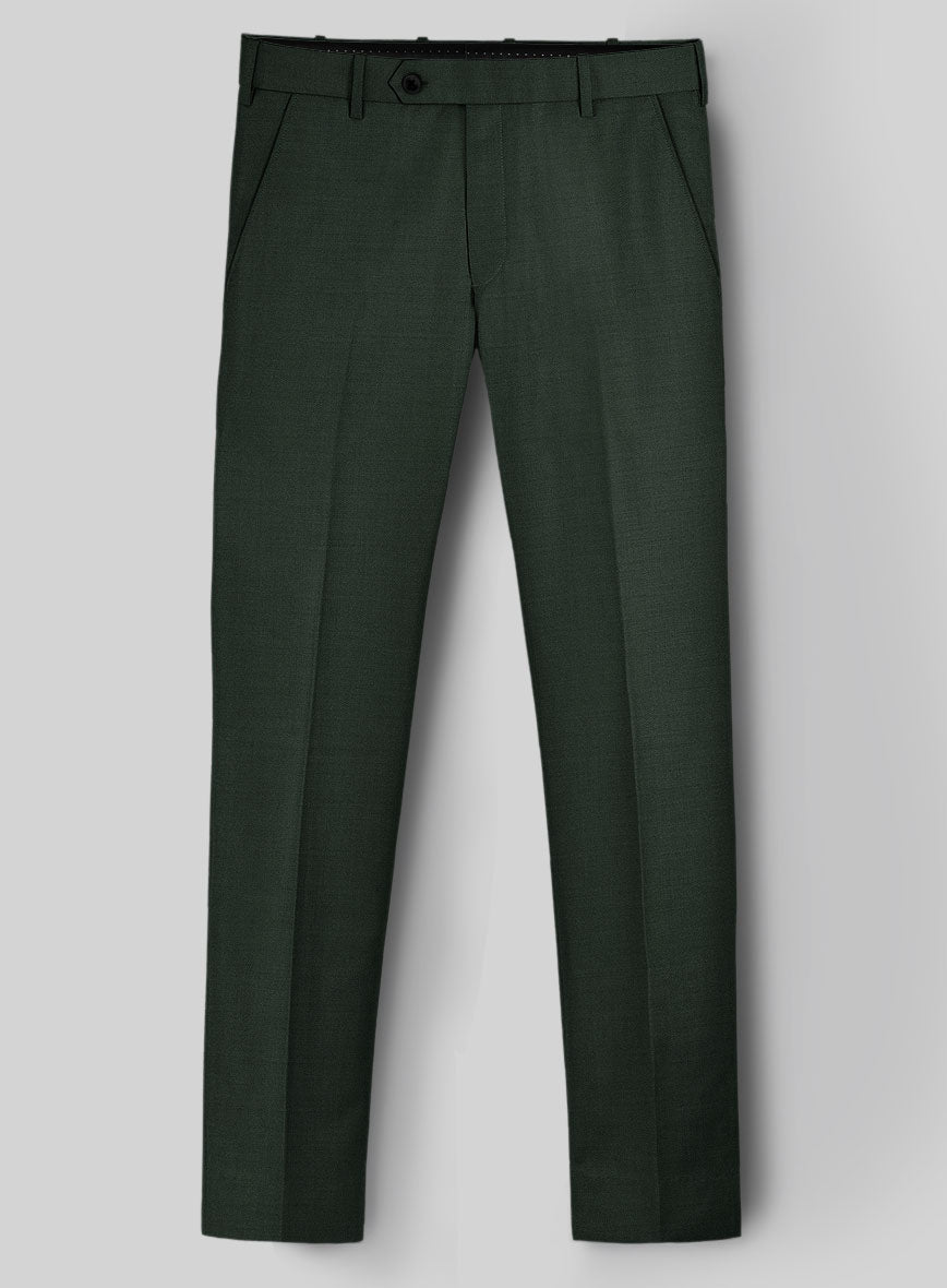 Napolean Hunter Green Wool Pants - StudioSuits