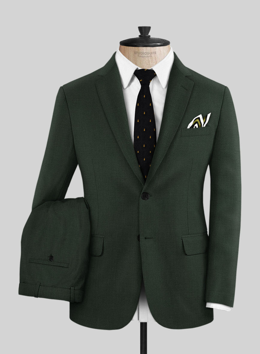 Napolean Hunter Green Wool Suit - StudioSuits
