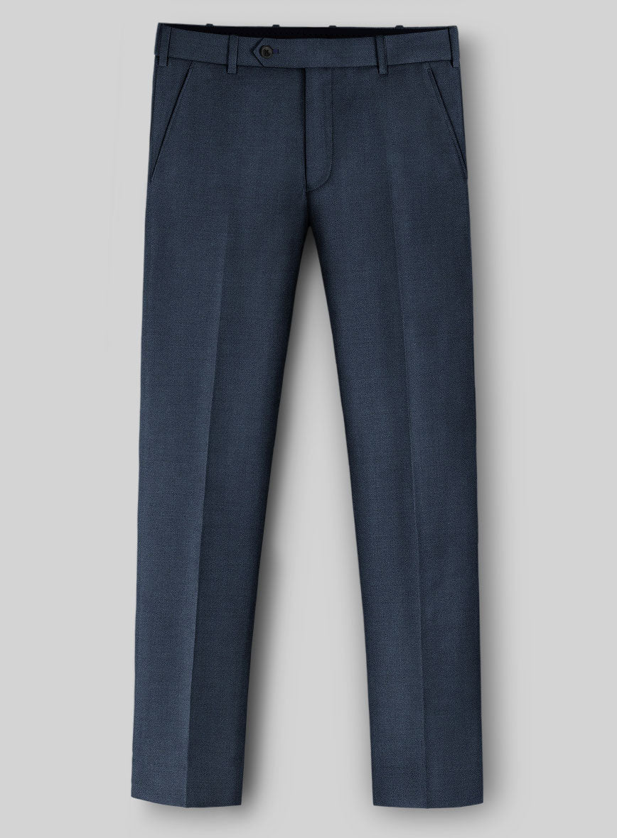 Napolean Ink Blue Wool Pants