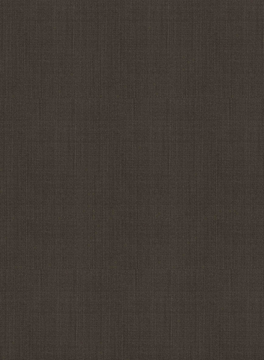 Napolean Intense Brown Wool Pants - StudioSuits