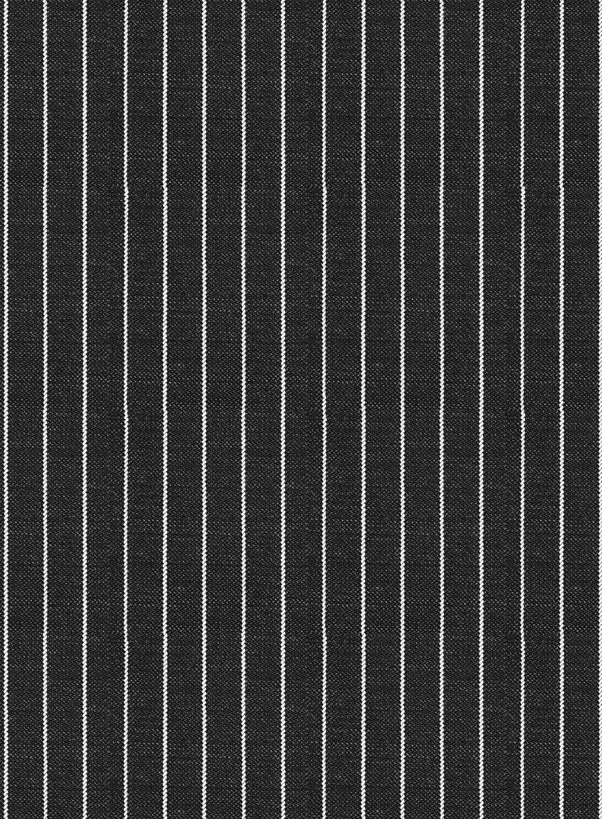 Napolean Isaura Stripe Gray Wool Jacket - StudioSuits