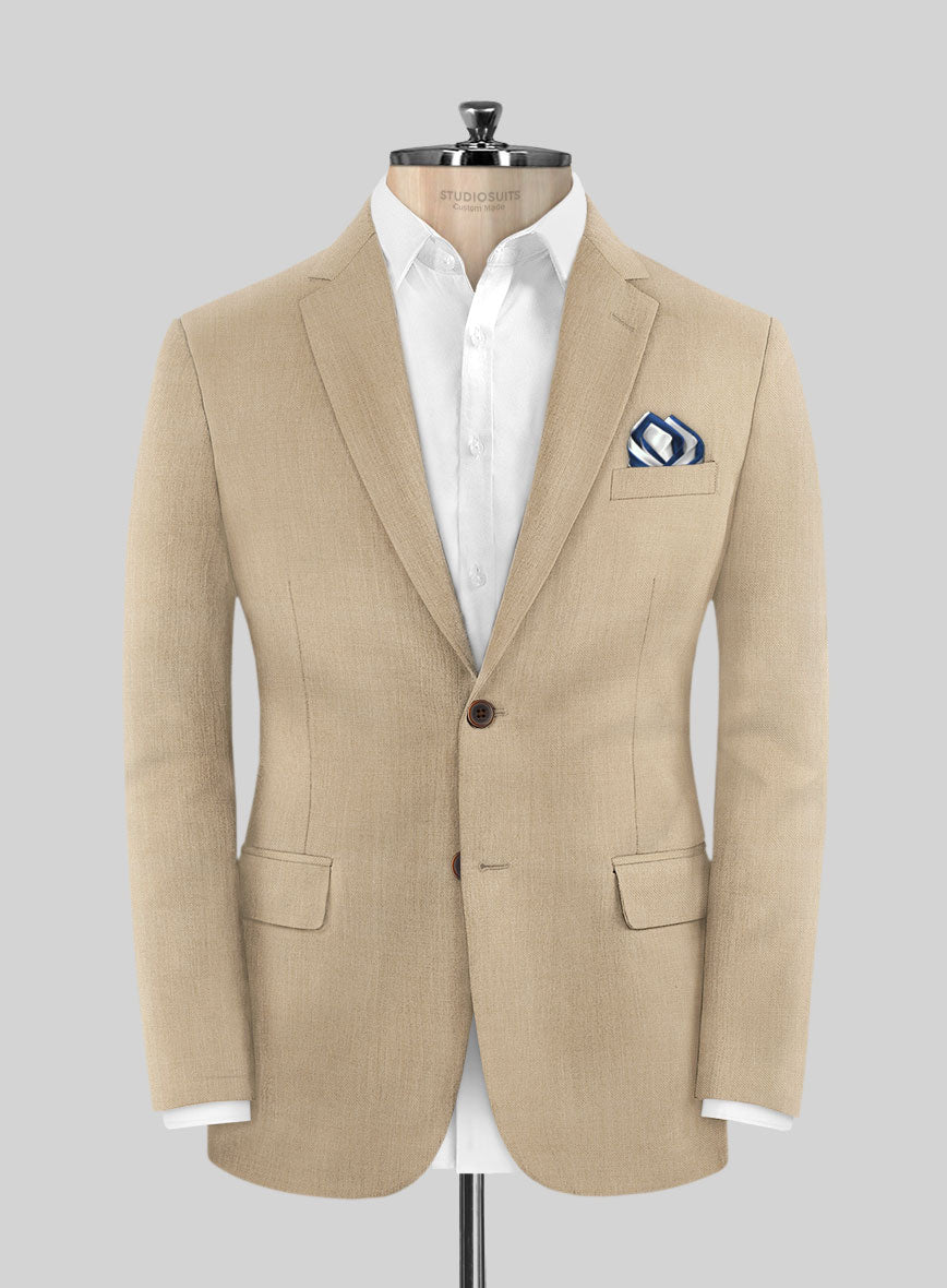 Napolean Khaki Wool Jacket - StudioSuits