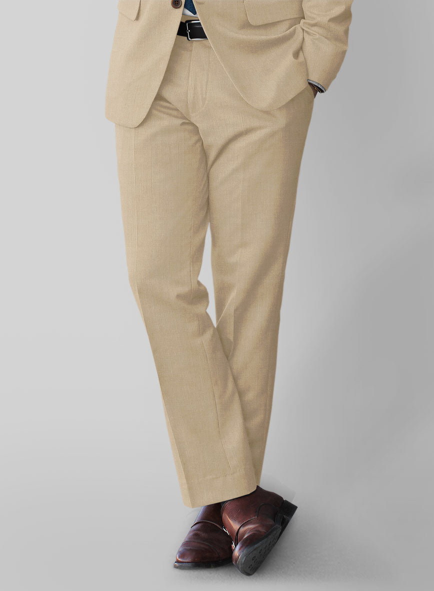 Napolean Khaki Wool Pants - StudioSuits