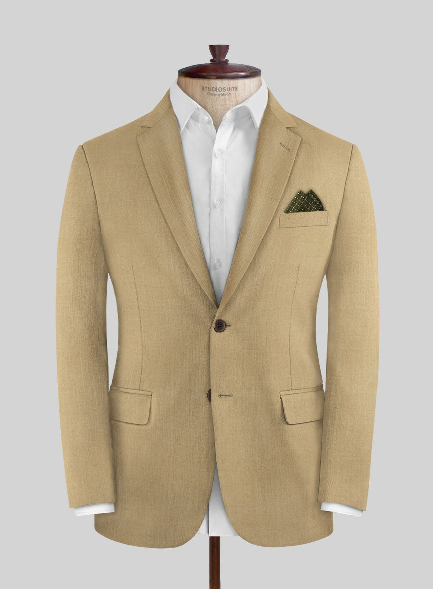 Napolean Khyber Khaki Wool Jacket - StudioSuits